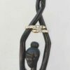 Χειροπέδα Ατσάλινη Gold Snake Λευκό Φίλντισι