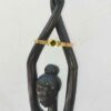 Χειροπέδα Σφυρίλατη από Ατσάλι Black / Gold