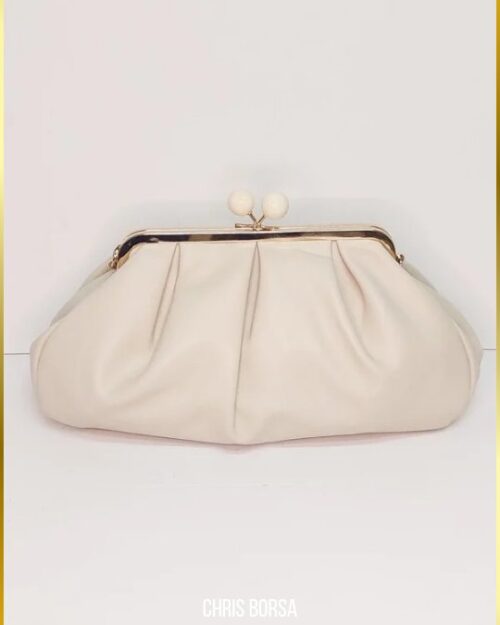 Γυναικεία Τσάντα Clutch Χειρός Μπεζ